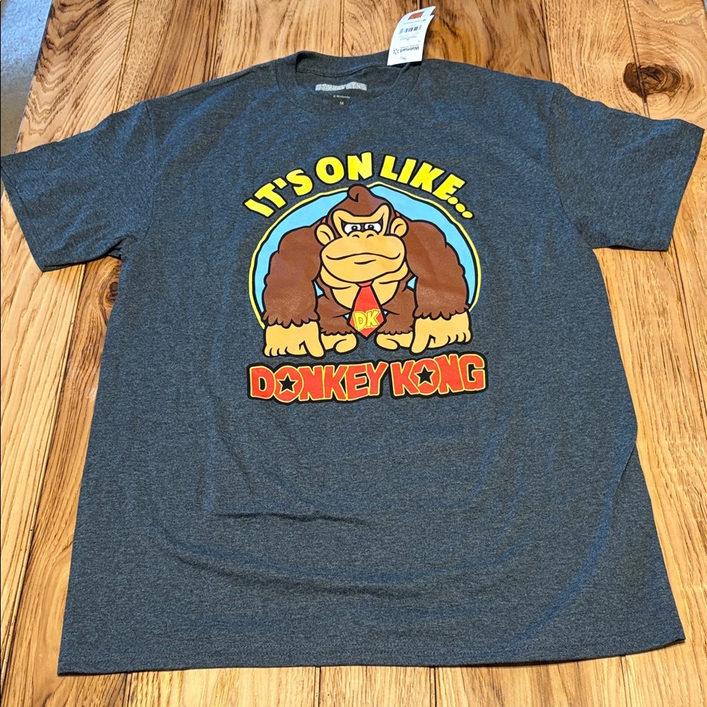 Nintendo Donkey Kong Mens T-Shirt - Dark Gray NWT
